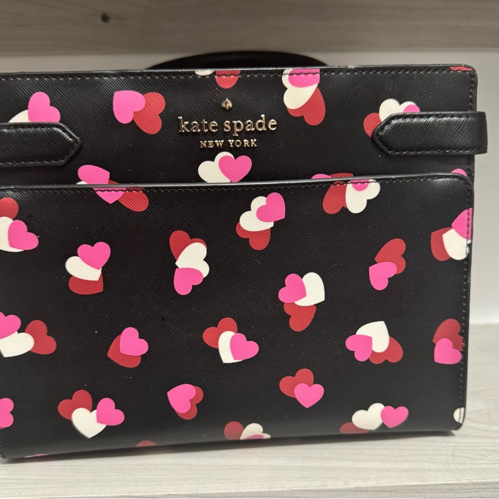 Kate Spade Black Heart Print Handbag